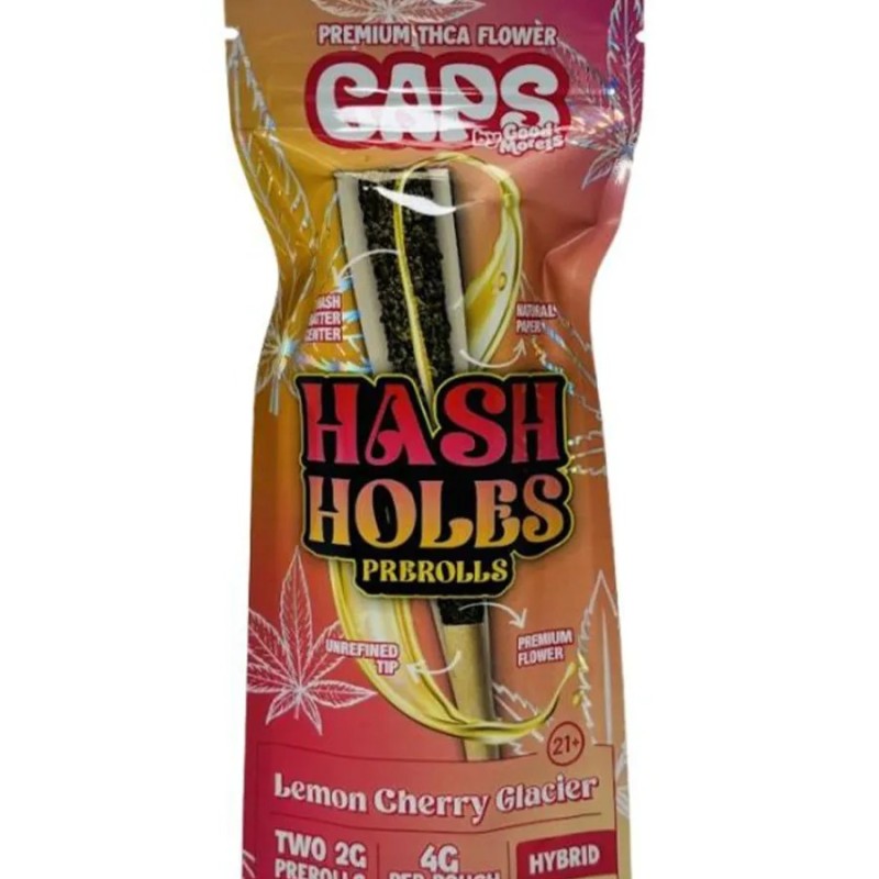 CAPS HASH HOLES 2GM 2PC HYBRID LEMON CHERRY GLACIER CAPS HASH HOLES 2GM 2PC HYBRID LEMON CHERRY GLACIER