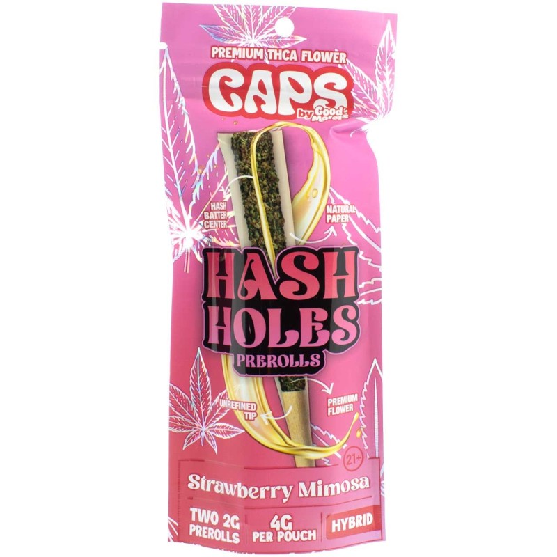 CAPS HASH HOLES 2GM 2PC HYBRID STRAWBERRY MIMOSA CAPS HASH HOLES 2GM 2PC HYBRID STRAWBERRY MIMOSA