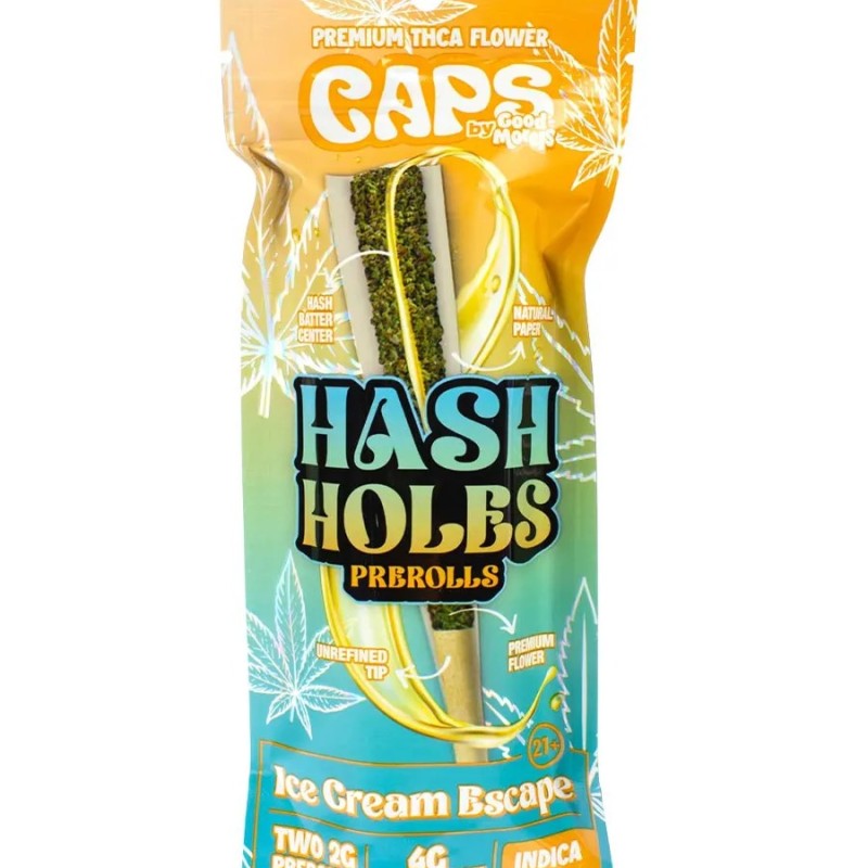 CAPS HASH HOLES 2GM 2PC INDICA ICE CREAM ESCAPE CAPS HASH HOLES 2GM 2PC INDICA ICE CREAM ESCAPE