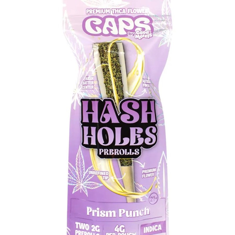 CAPS HASH HOLES 2GM 2PC INDICA PRISM PUNCH CAPS HASH HOLES 2GM 2PC INDICA PRISM PUNCH