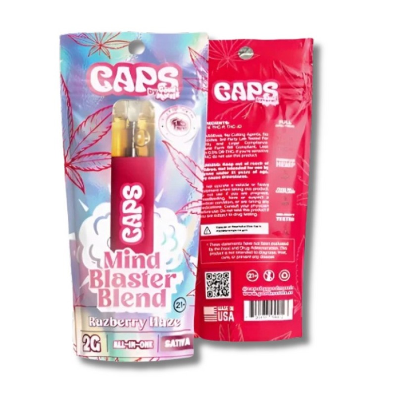 CAPS MIND BLASTER BLEND RAZBERRY HAZE 2G 5PK CAPS MIND BLASTER BLEND RAZBERRY HAZE 2G 5PK