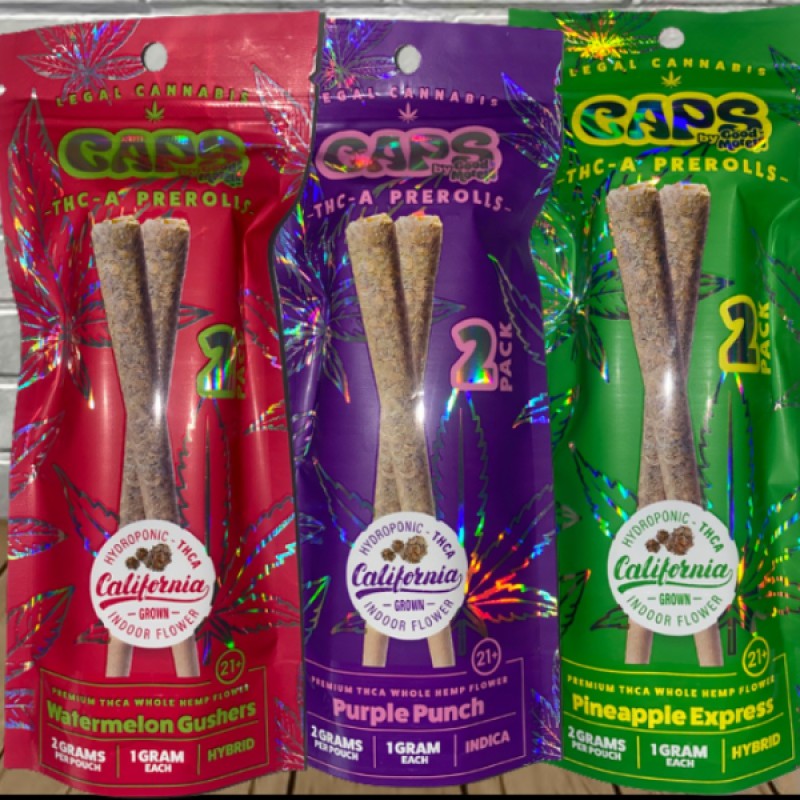 CAPS PRE ROLLS 2GM 2 PK GUAVA HAZE CAPS PRE ROLLS 2GM 2 PK GUAVA HAZE