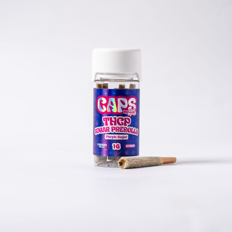 CAPS PRE ROLLS 5PK THCP 1G PURPLE SUGAR. CAPS PRE ROLLS 5PK THCP 1G PURPLE SUGAR.