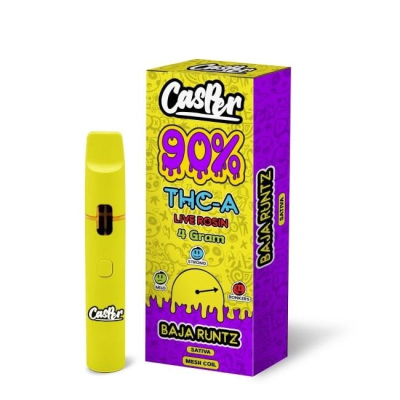 CASPER 90% THC A LIVE ROSIN 4GM SATIVA BAJA RUNTZ CASPER 90% THC A LIVE ROSIN 4GM SATIVA BAJA RUNTZ