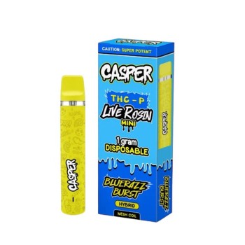 CASPER THC P LIVE RESIN MINI 1 GM HYBRID BLUERAZZ BURST