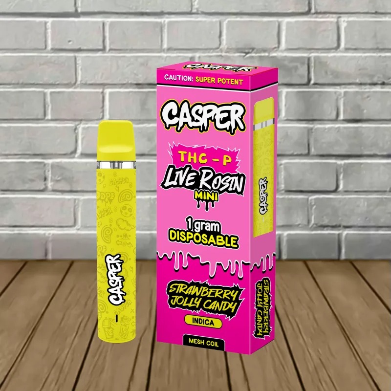 CASPER THC P LIVE RESIN MINI 1 GM INDICA STRAWBERRY JOLLY CANDY CASPER THC P LIVE RESIN MINI 1 GM INDICA STRAWBERRY JOLLY CANDY