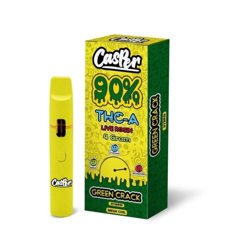 CASPER 90% THC A LIVE ROSIN 4GM HYBRID GREEN CRACK CASPER 90% THC A LIVE ROSIN 4GM HYBRID GREEN CRACK