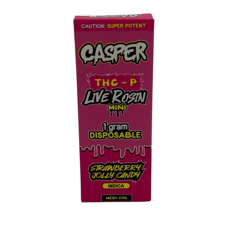 CASPER THC P LIVE RESIN MINI 1 GM INDICA STRAWBERRY JOLLY CANDY