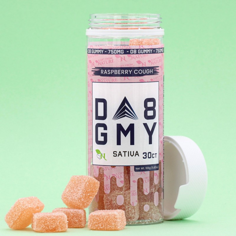 D8 GUMMY SATIVA 30CT RASPBERRY COUGH 750MG D8 GUMMY SATIVA 30CT RASPBERRY COUGH 750MG