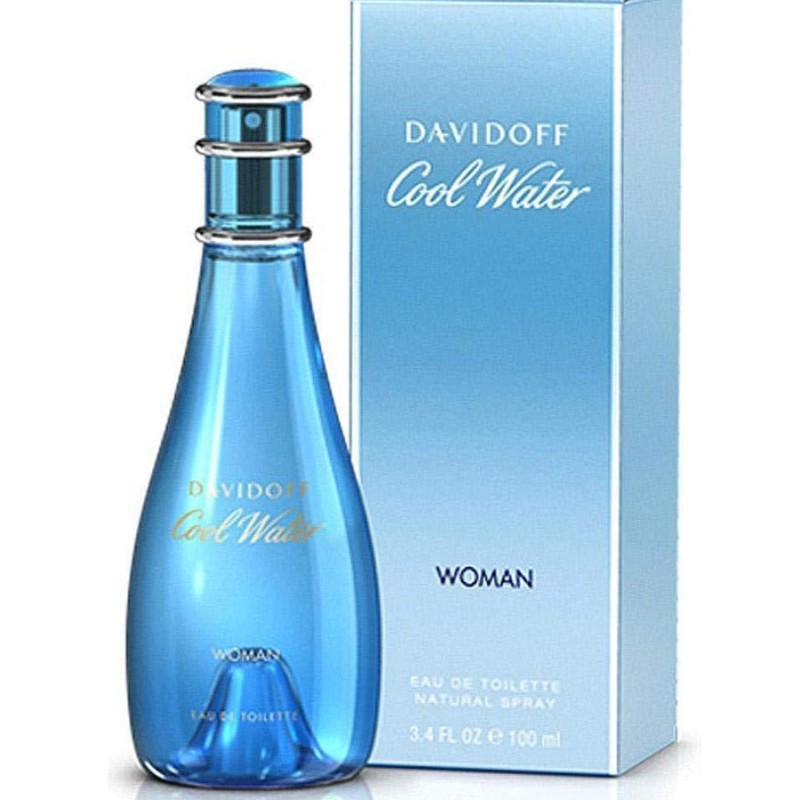 DAVIDOFF COOLWATER WOMEN'S EAU DE TOILETTE 3.4 OZ