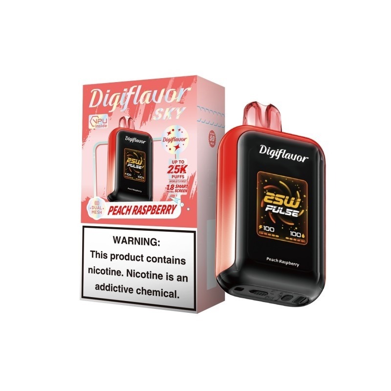 DIGIFLAVOR SKY 25K PEACH RASPBERRY 5PK DIGIFLAVOR SKY 25K PEACH RASPBERRY 5PK