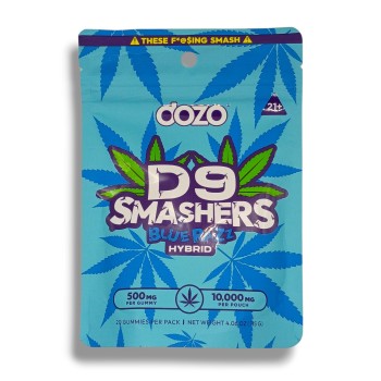 DOZO D9 SMASHERS 5PK 20/PACK 500MG HYBRID BLUE RAZZ