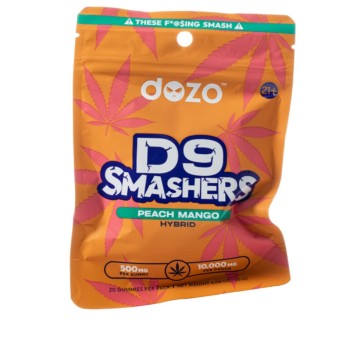DOZO D9 SMASHERS 5PK 20/PACK 500MG PEACH MANGO