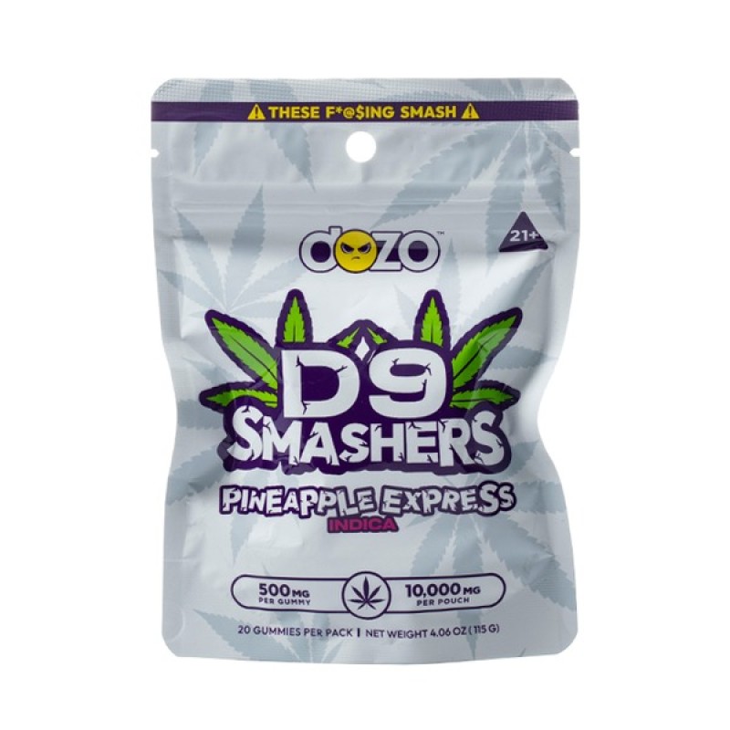 DOZO D9 SMASHERS 5PK 20/PACK 500MG PINEAPPLE EXPRESS DOZO D9 SMASHERS 5PK 20/PACK 500MG PINEAPPLE EXPRESS