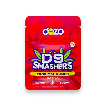DOZO D9 SMASHERS 5PK 20/PACK 500MG SATIVA TROPICAL PUNCH