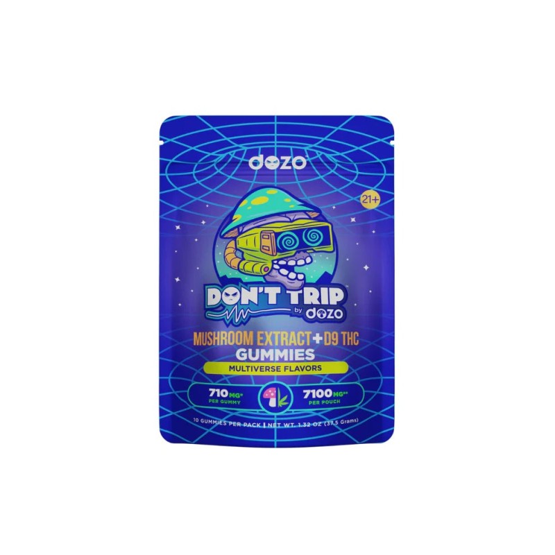 DOZO DON'T TRIP MUSHROOM EXTRACT +D9 GUMMIES 710 MG DOZO DON'T TRIP MUSHROOM EXTRACT +D9 GUMMIES 710 MG