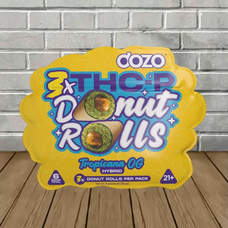 DOZO DONUT ROLLS 500MG THC P HYBRID 5PK /3 TROPICANA OG DOZO DONUT ROLLS 500MG THC P HYBRID 5PK /3 TROPICANA OG