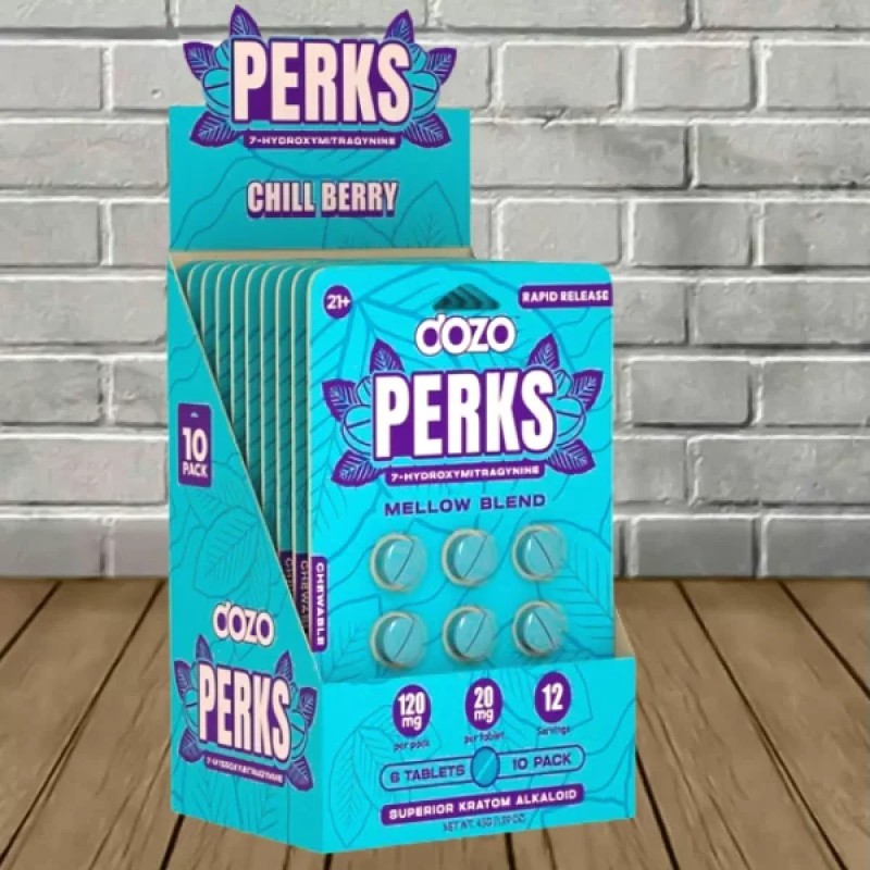 DOZO PERKS CHILL BERRY 10PK OF 6 TAB DOZO PERKS CHILL BERRY 10PK OF 6 TAB