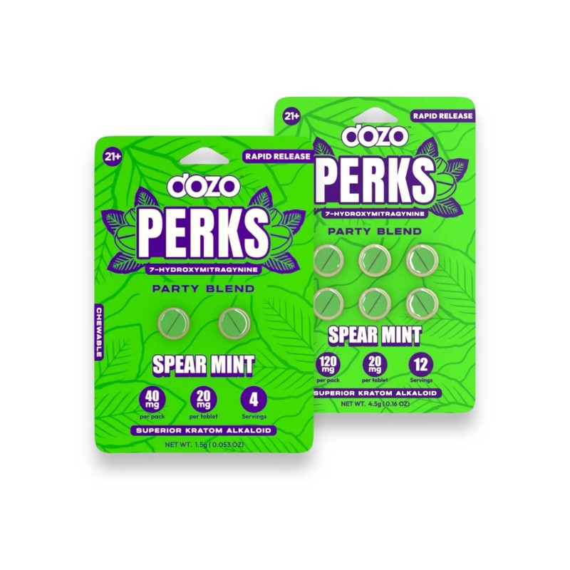 DOZO PERKS SPEARMINT 10PK OF 2TAB DOZO PERKS SPEARMINT 10PK OF 2TAB