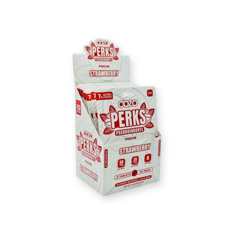 DOZO PERKS STRAWBERRY 10PK OF 3 TAB DOZO PERKS STRAWBERRY 10PK OF 3 TAB