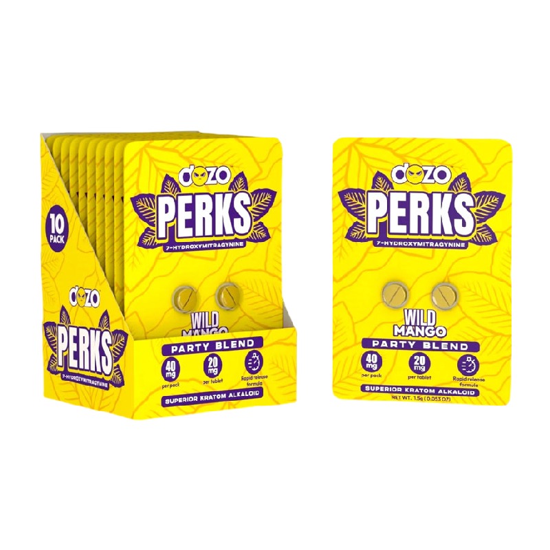 DOZO PERKS WILD MANGO 10PK OF 2TAB DOZO PERKS WILD MANGO 10PK OF 2TAB
