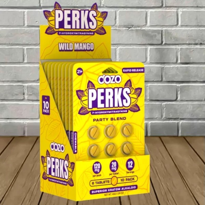 DOZO PERKS WILD MANGO 10PK OF 6 TAB DOZO PERKS WILD MANGO 10PK OF 6 TAB