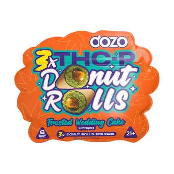 DOZO DONUT ROLLS 500MG THC P HYBRID 5PK /3 FROSTED WEDDING CAKE