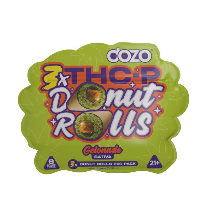 DOZO DONUT ROLLS 500MG THC P SATIVA 5PK /3 GELONADE