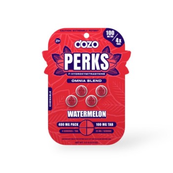 DOZO PERKS 10PK OF 4 TAB 100MG 5PK WATERMELON OMNIA