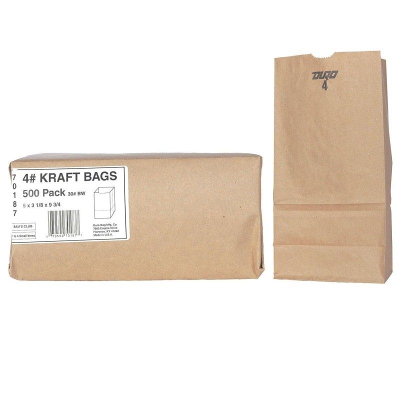 DURO #4 BROWN BAG 500 CT DURO #4 BROWN BAG 500 CT
