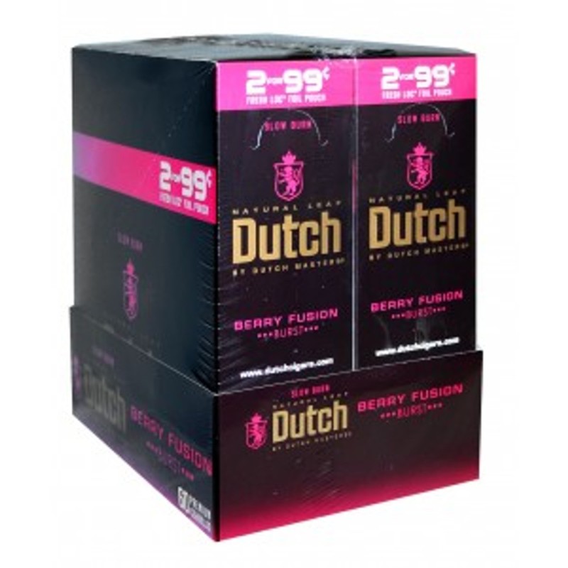 DUTCH 30 CIGARILLOS 2/1.29 BERRY FUSION DUTCH 30 CIGARILLOS 2/1.29 BERRY FUSION