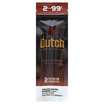 DUTCH 30 CIGARILLOS 2/1.29 JAVA FUSION
