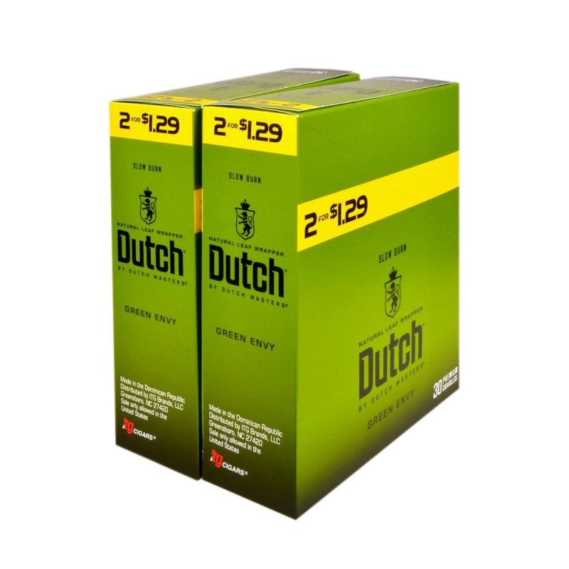 DUTCH 30 CIGARILLOS 2/1.29 GREEN ENVY DUTCH 30 CIGARILLOS 2/1.29 GREEN ENVY