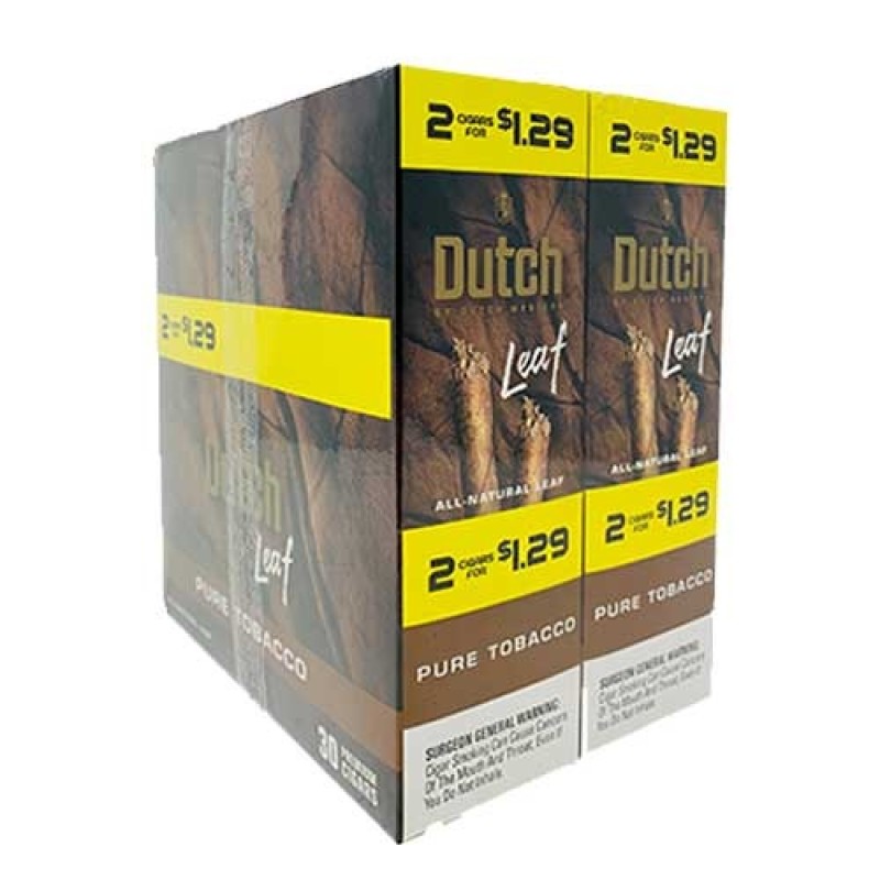 DUTCH 30 CIGARS 2/1.29 PURE TOBACCO DUTCH 30 CIGARS 2/1.29 PURE TOBACCO