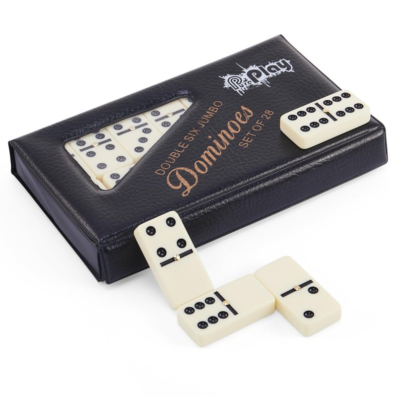 Dominoes Double Six Jumbo - Set of 28 Ct Dominoes Double Six Jumbo - Set of 28 Ct