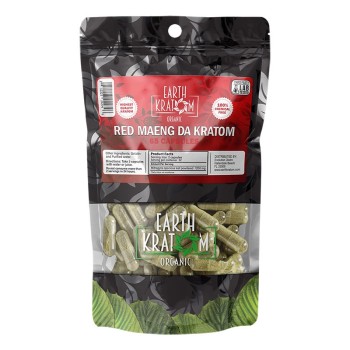 EARTH KRATOM 65CAPS RED MAENG DA