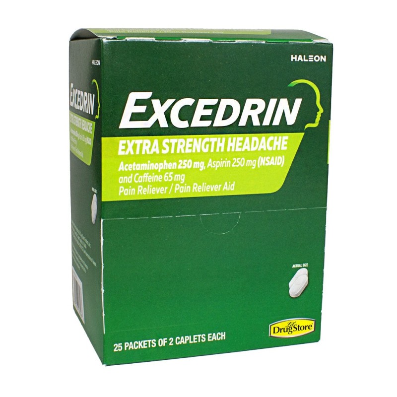 EXCEDRIN EXTRA STRENGTH 25PACK / 2 EXCEDRIN EXTRA STRENGTH 25PACK / 2