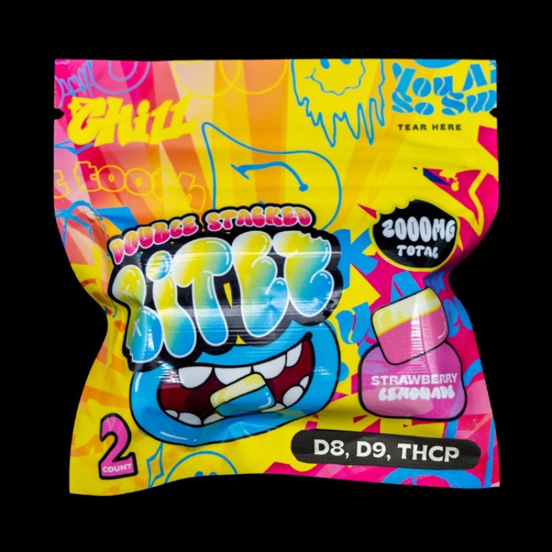 OCHO EXTRACTS BITES GUMMIES 2PK STRAWBERRY LEMONADE / BLUE RAZ OCHO EXTRACTS BITES GUMMIES 2PK STRAWBERRY LEMONADE / BLUE RAZ
