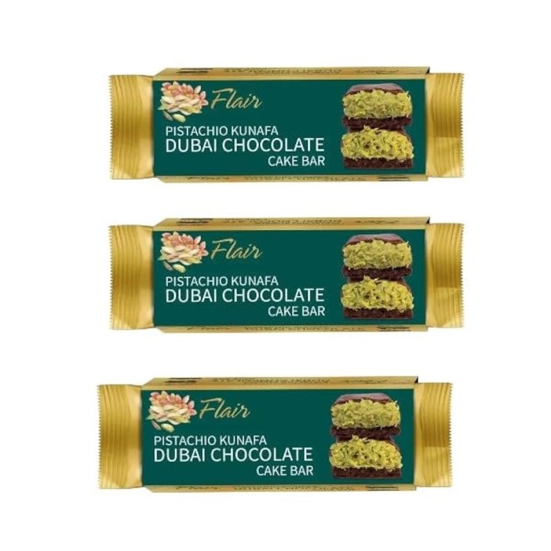 FLAIR DUBAI CHOCOLATE 12 PK CAKE BAR FLAIR DUBAI CHOCOLATE 12 PK CAKE BAR