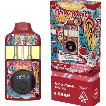 FLYING HORSE THCA 9GM WATERMELON ZKITTLEZ STRAWBERRY GELATO KUSH