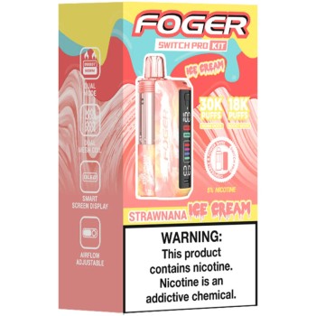 FOGER SWITCH PRO KIT 30K STRAWNANA ICE CREAM