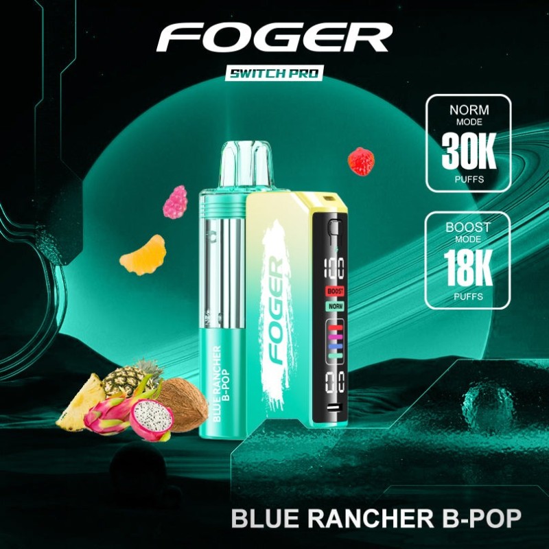 FOGGER POD 30K PUFFS BLUE RANCHER B-POP FOGGER POD 30K PUFFS BLUE RANCHER B-POP