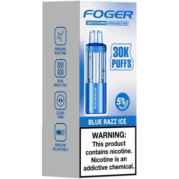 FOGGER POD 30K PUFFS BLUE RAZZ ICE