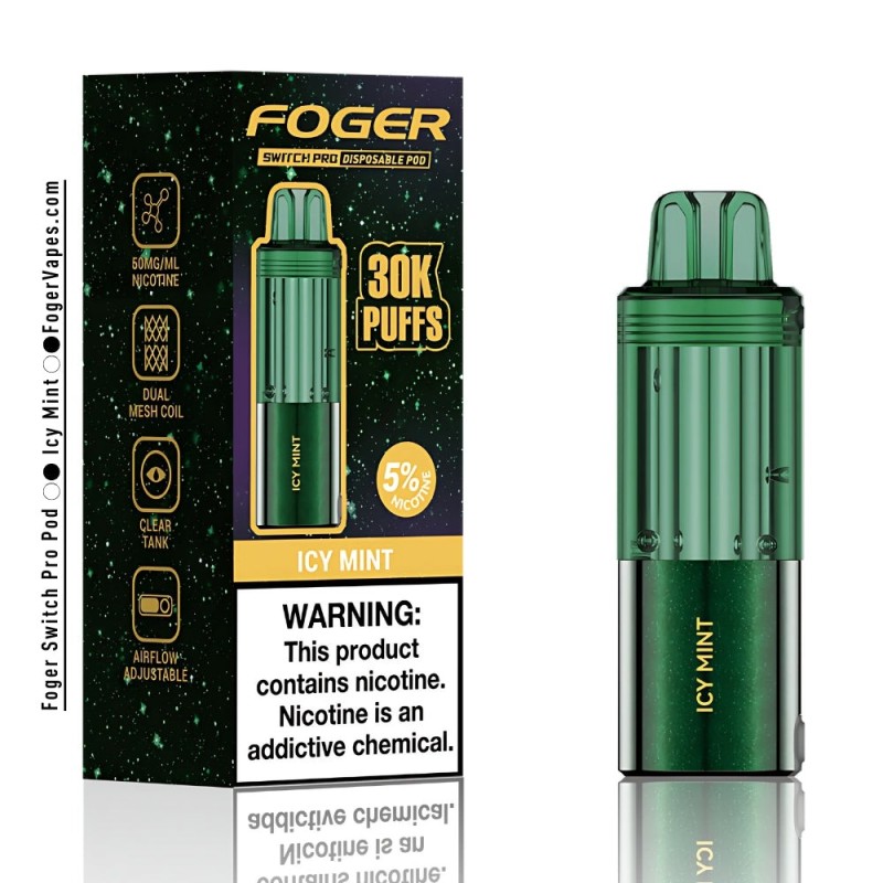 FOGGER POD 30K PUFFS ICY MINT FOGGER POD 30K PUFFS ICY MINT