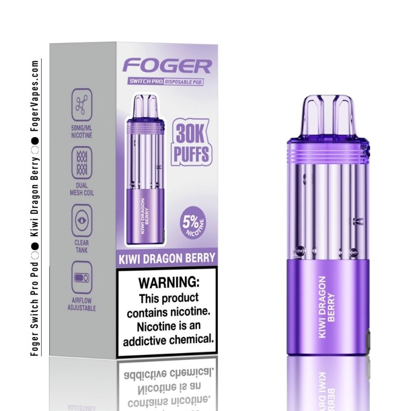 FOGGER POD 30K PUFFS KIWI DRAGON BERRY