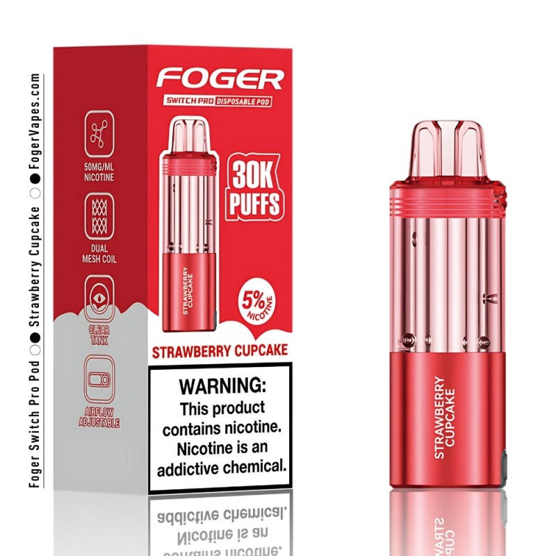 FOGGER POD 30K PUFFS STRAWBERRY CUPCAKE FOGGER POD 30K PUFFS STRAWBERRY CUPCAKE