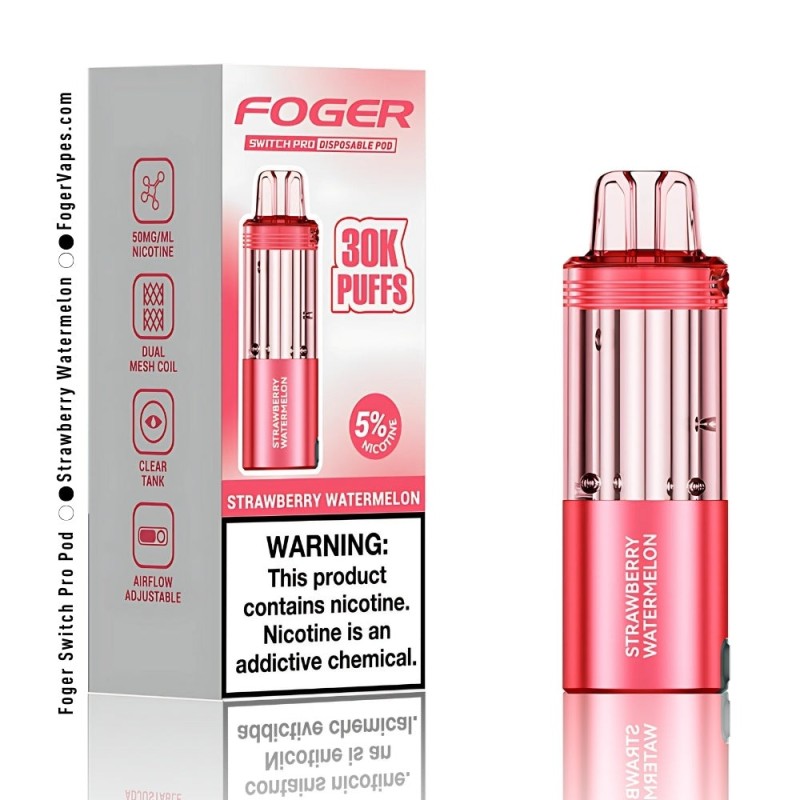 FOGGER POD 30K PUFFS STRAWBERRY WATERMELON FOGGER POD 30K PUFFS STRAWBERRY WATERMELON