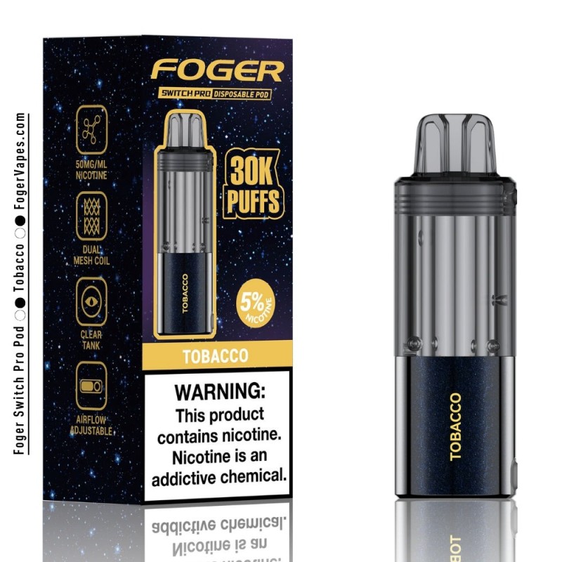 FOGGER POD 30K PUFFS TOBACCO FOGGER POD 30K PUFFS TOBACCO
