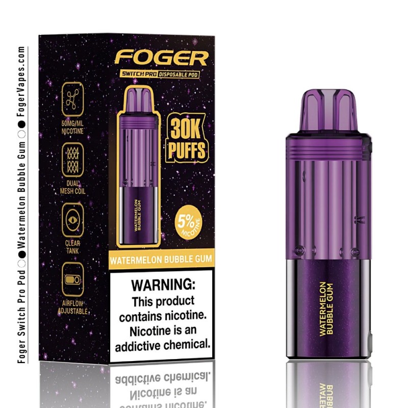 FOGGER POD 30K PUFFS WATERMELON BUBBLEGUM