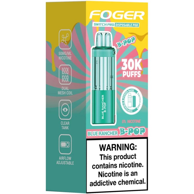FOGGER SWITCH PRO KIT 30K SOUR BLUE RANCHER B POP FOGGER SWITCH PRO KIT 30K SOUR BLUE RANCHER B POP